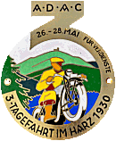 Harz motorcycle rally badge from Jean-Francois Helias