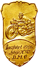 Harzfahrt motorcycle rally badge from Jean-Francois Helias