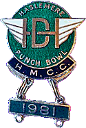 Punch Bowl motorcycle rally badge from Dave Ranger