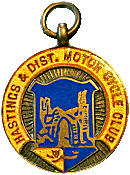 Hastings & DMCC motorcycle club badge from Jean-Francois Helias