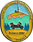 HD Anfahrt motorcycle rally badge from Jean-Francois Helias