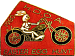 HDOA Egg Hunt motorcycle rally badge from Jean-Francois Helias