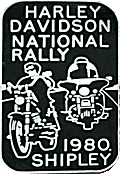 HD Shipley motorcycle rally badge from Jean-Francois Helias