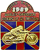 HD Super motorcycle rally badge from Jean-Francois Helias