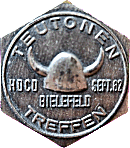 HD Teutonen motorcycle rally badge from Jean-Francois Helias