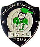 Head Banger motorcycle rally badge from Jean-Francois Helias
