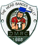 Head Banger motorcycle rally badge from Alan Kitson