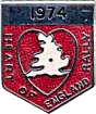 Heart Of England motorcycle rally badge from Les Hobbs