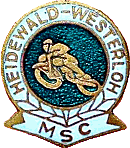 Heidewald Westerloh MSC motorcycle club badge from Jean-Francois Helias