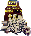 Heritage motorcycle rally badge from Jean-Francois Helias