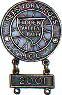 Hidden Valley motorcycle rally badge from Nigel Woodthorpe