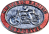 Historic Racing motorcycle race badge from Jean-Francois Helias