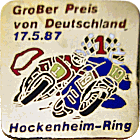 Hockenheim motorcycle race badge from Jean-Francois Helias
