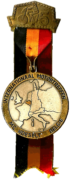 Hoeselt motorcycle rally badge from Paul Bartholomew