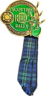 HOG Scottish motorcycle rally badge from Jean-Francois Helias