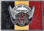 Holy Divers motorcycle rally badge from Phil Drackley