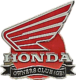Honda OC GB motorcycle club badge from Jean-Francois Helias
