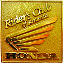 Honda Riders Club of America motorcycle club badge from Jean-Francois Helias