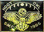 Hoot Owl motorcycle rally badge from Jean-Francois Helias