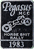 Horse Shit motorcycle rally badge from Phil Drackley