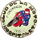 Hospitalet motorcycle rally badge from Jean-Francois Helias