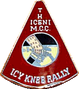 Icy Knee motorcycle rally badge from Tony Graves