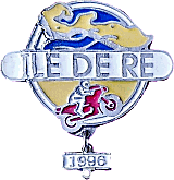 Ile de Re motorcycle rally badge from Jean-Francois Helias