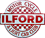 Ilford MC&LCC motorcycle club badge from Jean-Francois Helias