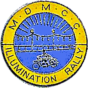 Illumination motorcycle rally badge from Ted Trett