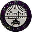 Illumination motorcycle rally badge