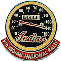 Indian National motorcycle rally badge