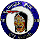 Indian motorcycle run badge from Jean-Francois Helias