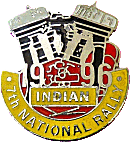 Indian motorcycle rally badge from Jean-Francois Helias
