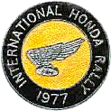 Honda motorcycle rally badge from Ted Trett