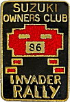 Invader motorcycle rally badge from Jean-Francois Helias