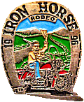 Iron Horse Rodeo motorcycle rally badge from Jean-Francois Helias