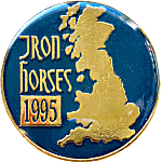 Iron Horses motorcycle rally badge from Jean-Francois Helias