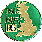 Iron Horses motorcycle rally badge from Jean-Francois Helias