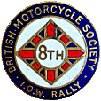 IOW motorcycle rally badge from Jean-Francois Helias