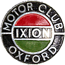 Ixion Oxford MC motorcycle club badge from Jean-Francois Helias