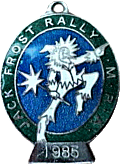 Jack Frost motorcycle rally badge from Jean-Francois Helias