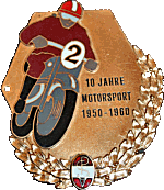 Jahre Motorsport motorcycle rally badge from Jean-Francois Helias