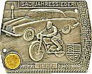 Jahres Sieger motorcycle rally badge from Jean-Francois Helias