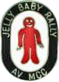 Jelly Baby motorcycle rally badge from Graham Mills