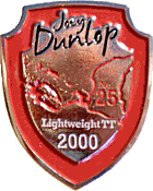 Joey Dunlop TT motorcycle race badge from Jean-Francois Helias