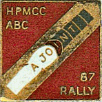 Joint motorcycle rally badge from Phil Drackley