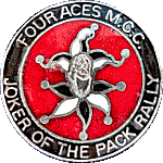 Joker Of The Pack motorcycle rally badge