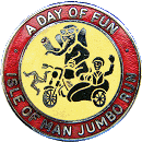 Jumbo (IOM) motorcycle run badge from Jean-Francois Helias