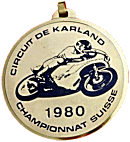 Karland motorcycle race badge from Jean-Francois Helias