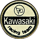 Kawasaki Racing Team motorcycle race badge from Jean-Francois Helias